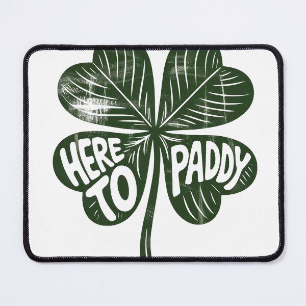 Item preview, Distressed Four Leaf Clover Linocut Print designed and sold by Bloomkept.