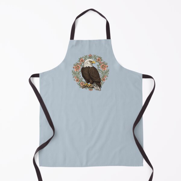 Item preview, Bald Eagle With Floral Wreath Vintage Bird Illustration designed and sold by BirdsnStuff.