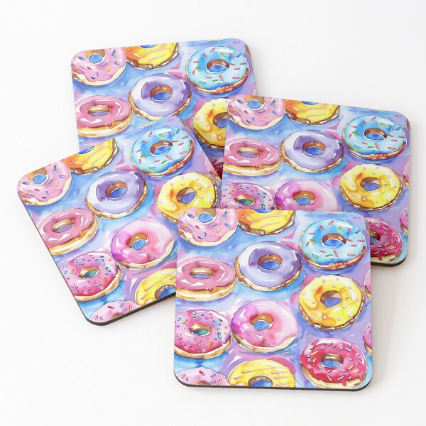 Item preview, A sugary sweet donut parade designed and sold by PurePrint Studio.