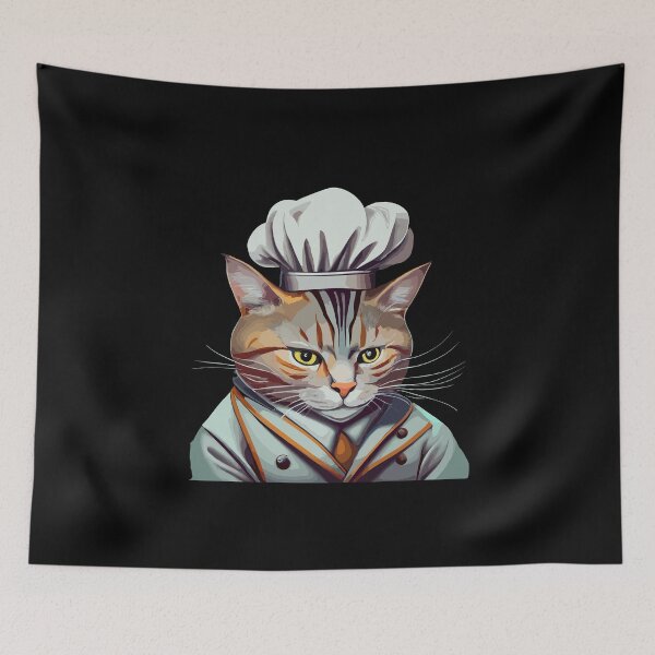 Item preview, Cute Chef Cat Design for Cat Lovers Gift designed and sold by CyfroweMysli.