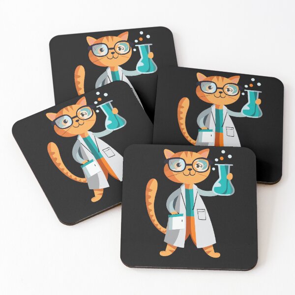 Item preview, Cute Cat Scientist Science Gift for Chemistry Lovers designed and sold by CyfroweMysli.