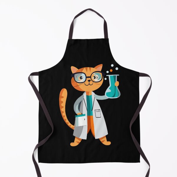 Item preview, Cute Cat Scientist Science Gift for Chemistry Lovers designed and sold by CyfroweMysli.