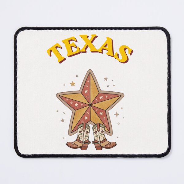 Item preview, Texas Lone Star & Cowboy Boots - Vintage Folk Art Illustration designed and sold by PeerMstudio.