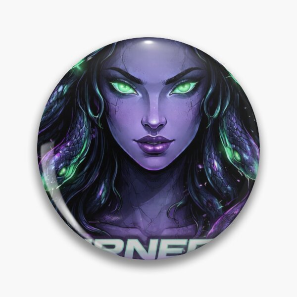 Item preview, medusa energy neon cyberpunk - greek mythology aesthetic design designed and sold by YawBruno.