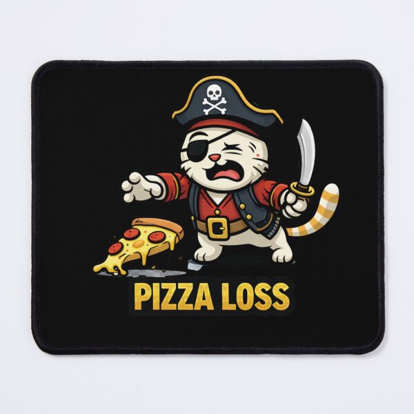 Item preview, Funny Pirate Cat Shirt Pizza Loss Food Humor designed and sold by Motivora.