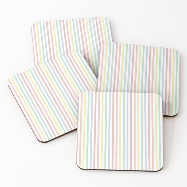 Item preview, Soft Pastel Pinstripe Decor | Minimal Vertical Stripe Design designed and sold by Mellowtint Studio.