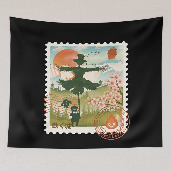 Item preview, Howl's Moving Mail Stamp designed and sold by Dan Elijah Fajardo.