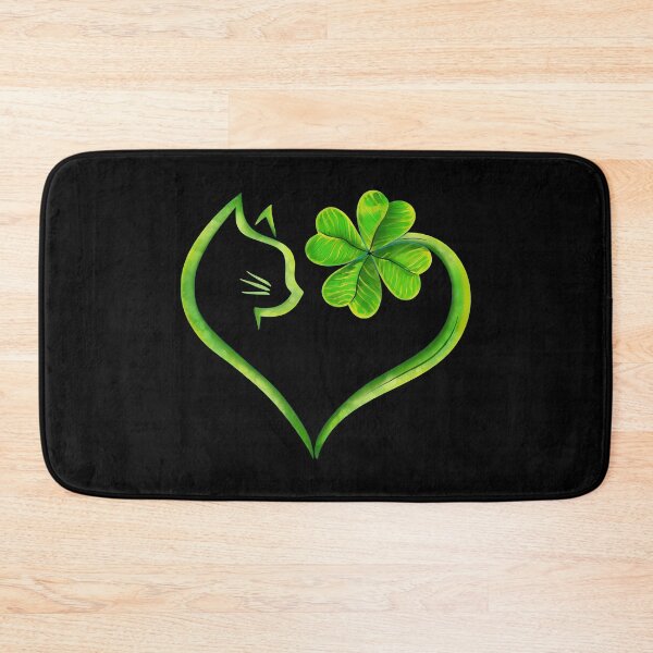 Item preview, Cat Clover Heart Lucky Day Graphic Shirt designed and sold by OlyvieArt.