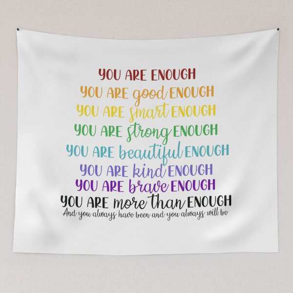 Item preview, You Are Enough designed and sold by SuperFloofRes.