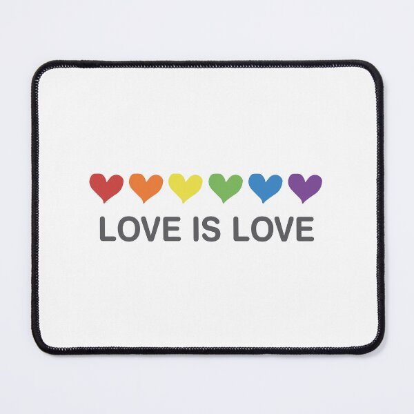 Item preview, Love Is Love Rainbow Hearts | LGBTQ Pride Design | Colorful Equality designed and sold by Digital Bulldog.