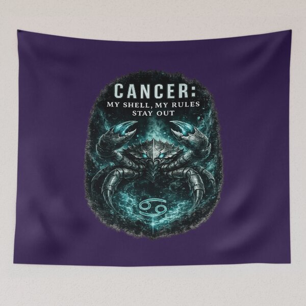 Item preview, Cancer Protective Energy Aesthetic – My Shell My Rules Zodiac Gift designed and sold by Anyshca.