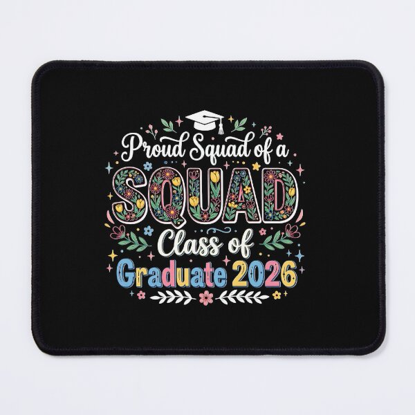 Item preview, Proud Squad Class of 2026 Floral Graduation Design Colorful Typography designed and sold by Verycutethings.