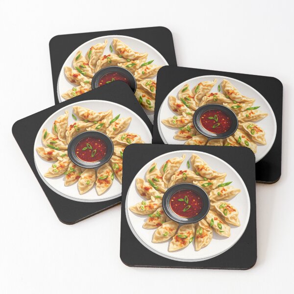 Item preview, Delicious Dumplings Platter - Asian Food Illustration designed and sold by Rangmanch.