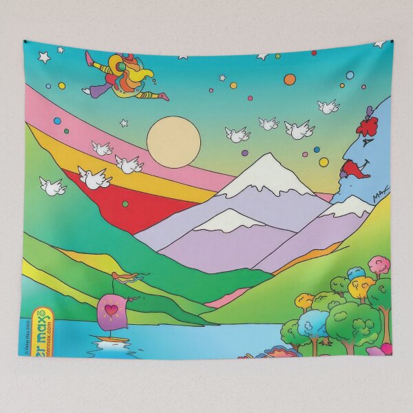 Item preview, peter max (43) - Peter Max Style Psychedelic Pop Art — Bold Colors Cosmic Retro 60s Print designed and sold by KirstenShShop.