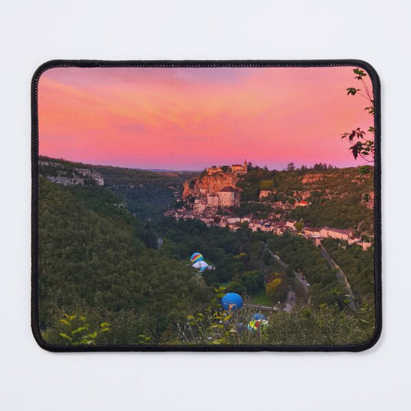 Item preview, Hot Air Balloons over Rocamadour at Sunrise designed and sold by Kainicram.