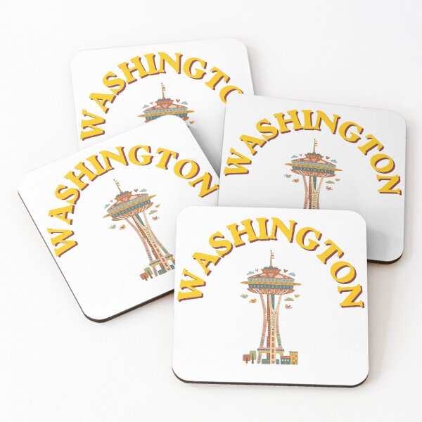 Item preview, Washington Space Needle - Vintage Folk Art Seattle Landmark designed and sold by PeerMstudio.