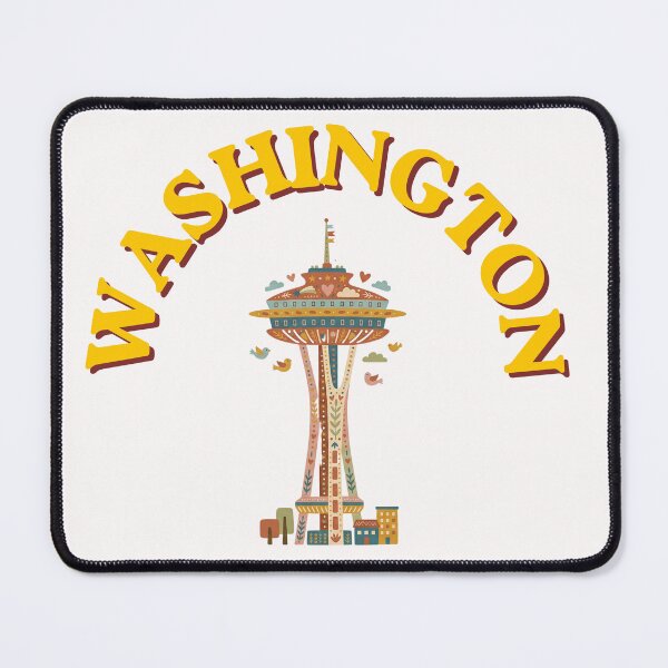 Item preview, Washington Space Needle - Vintage Folk Art Seattle Landmark designed and sold by PeerMstudio.