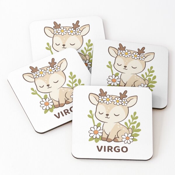 Item preview, Cute Virgo Zodiac Deer illustration designed and sold by MJ ART.