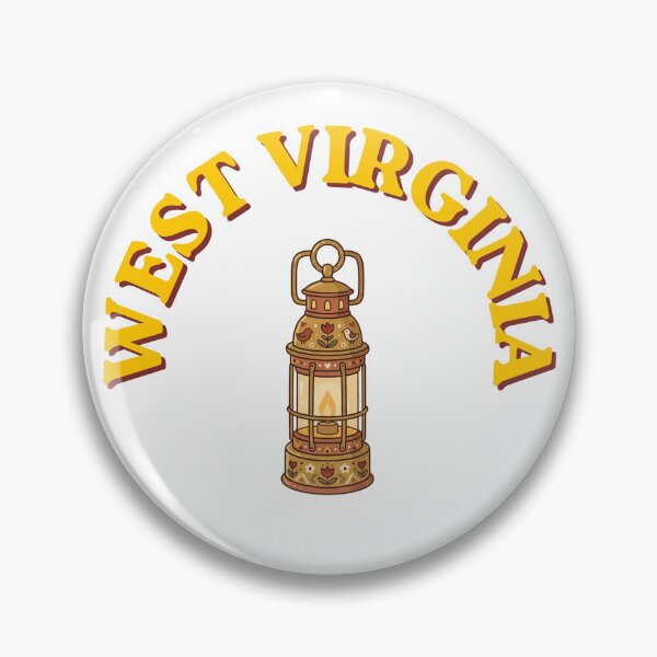 Item preview, West Virginia Miner Lantern - Vintage Folk Art Illustration designed and sold by PeerMstudio.