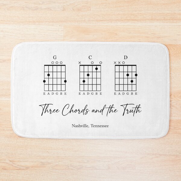 Item preview, Three Chords And The Truth Nashville Tennessee Guitar Chords designed and sold by Fenay Designs.