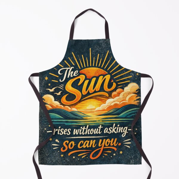 Item preview, THE SUN RISES WITHOUT ASKING—SO CAN YOU | VINTAGE SUNRISE INSPIRATION designed and sold by PAS.