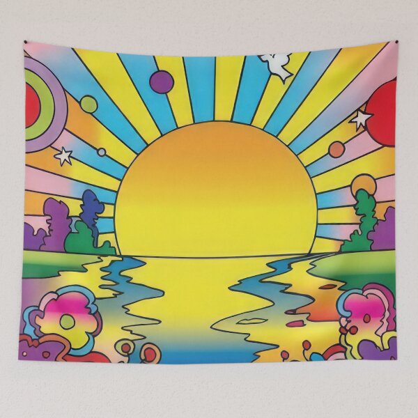 Item preview, peter max (45) - Peter Max Style Psychedelic Pop Art — Bold Colors Cosmic Retro 60s Print designed and sold by KirstenShShop.