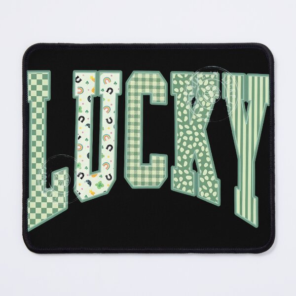 Item preview, LUCKY Mixed Pattern Collegiate St. Paddy's Tee designed and sold by OlyvieArt.