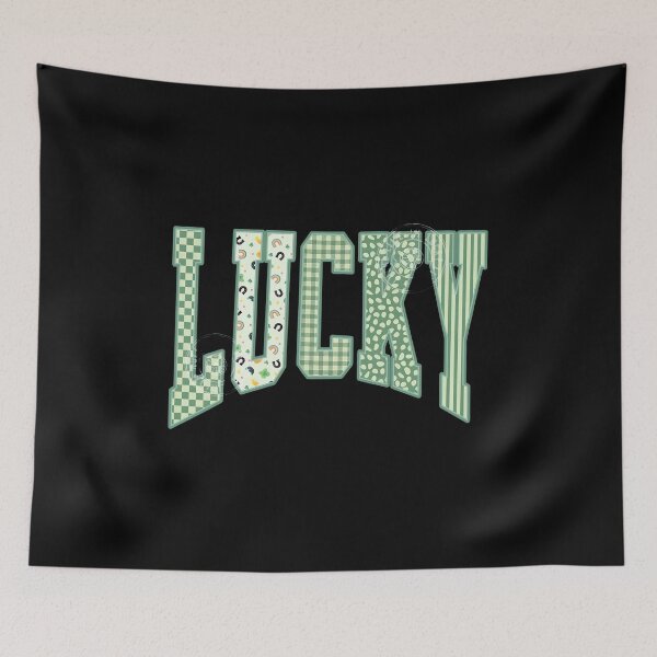Item preview, LUCKY Mixed Pattern Collegiate St. Paddy's Tee designed and sold by OlyvieArt.