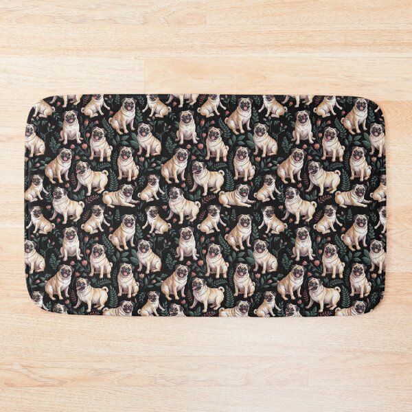 Item preview, Pug Pattern Throw Blanket, Phone Case, Socks designed and sold by candiscamera.