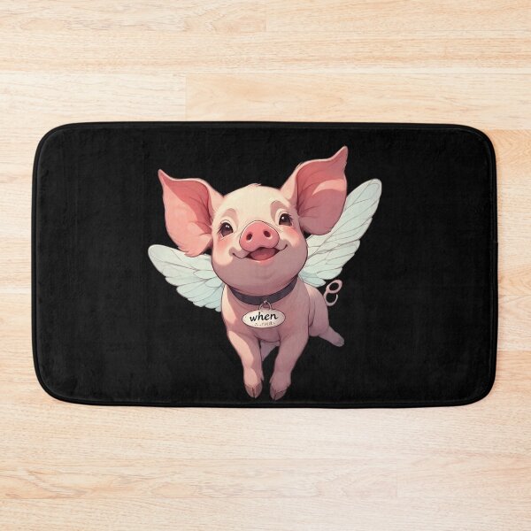 Item preview, When - The Whimsical Flying Piglet designed and sold by MagicIrony.
