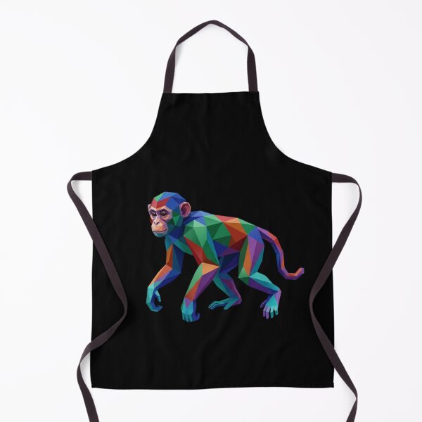 Item preview, Multicolor Polygonal Monkey – Geometric Chimpanzee Sticker for Modern Art Lovers designed and sold by bsbd-action.