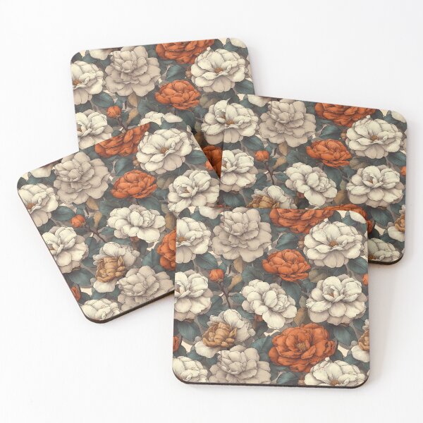 Item preview, Bold Gardenias Floral  - Birthday Flower Pattern  - Gifts For Husband designed and sold by RoyalStarsPatts.