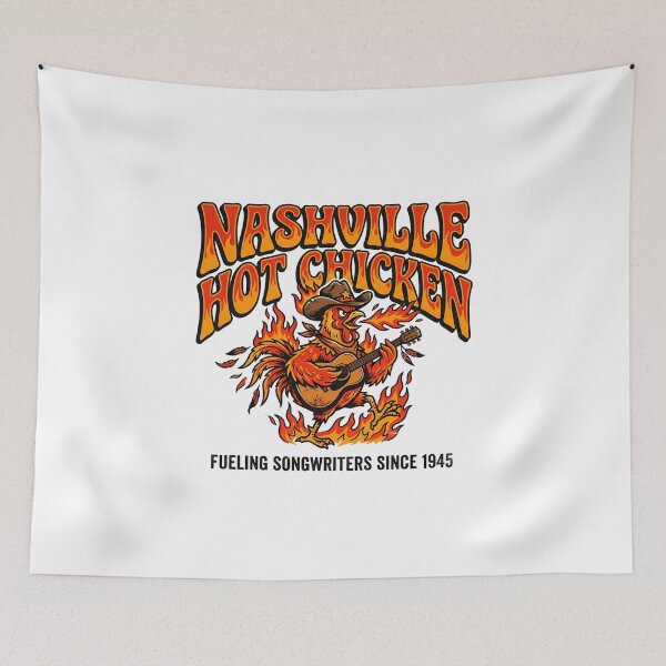Item preview, Nashville Hot Chicken Fueling Songwriters Since 1945 Guitar designed and sold by Fenay Designs.