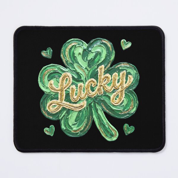 Item preview, Textured Lucky Clover St. Patrick's Day Tee designed and sold by OlyvieArt.