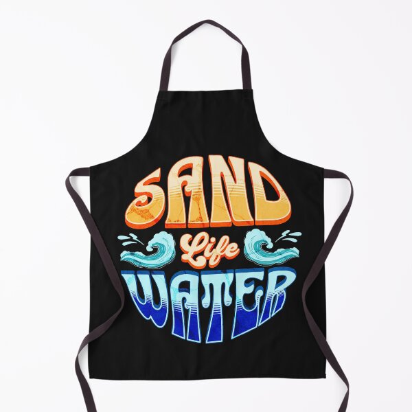 Artikelvorschau, Retro-Strand, Sand, Wasser, Wellen, Ozean-Lifestyle entworfen und verkauft von Tsugraf Designs.