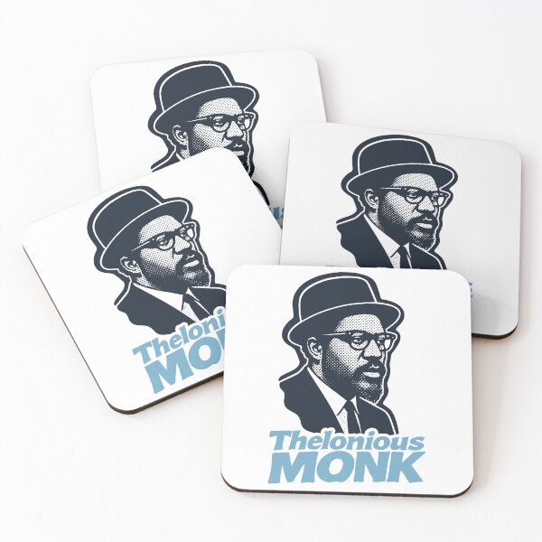 Item preview, Thelonious Monk Bebop Halftone Piano Portrait designed and sold by Boogosh.