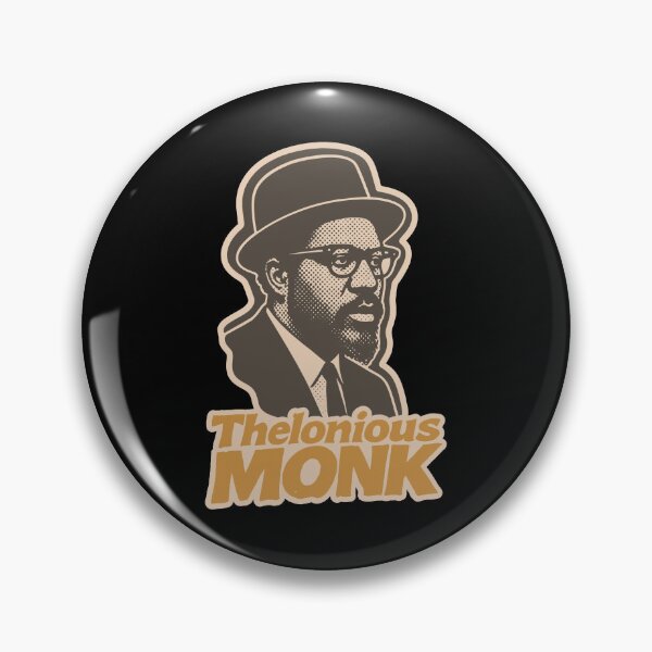 Item preview, Thelonious Monk Jazz Piano Halftone Expression designed and sold by Boogosh.