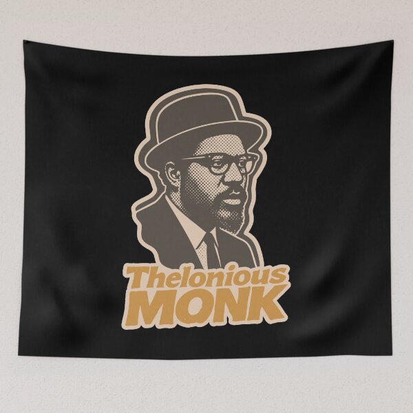 Item preview, Thelonious Monk Jazz Piano Halftone Expression designed and sold by Boogosh.