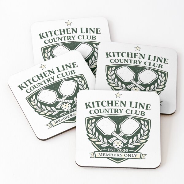 Item preview, Retro Pickleball Shirt – Kitchen Line Country Club Vintage Crest designed and sold by TheCrookedFern.