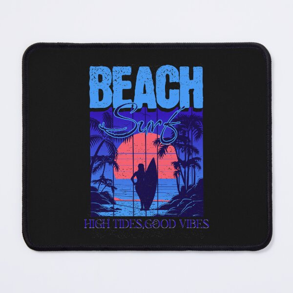 Item preview, Beach Surf High Tides Good Vibes Retro Sunset designed and sold by Tsugraf Designs.