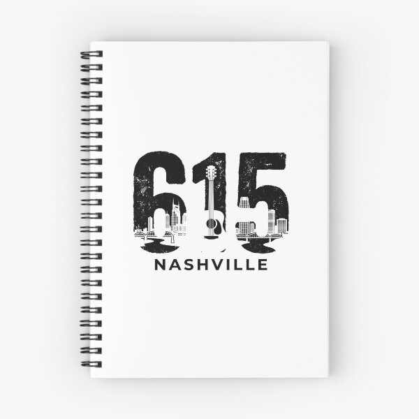 Item preview, 615 Nashville Area Code Skyline And Guitar Silhouette designed and sold by Fenay Designs.