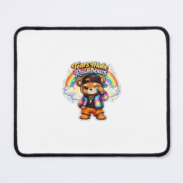 Item preview, Tears Make Rainbows – Tough Swag Teddy Bear Streetwear Design designed and sold by SparkVault.