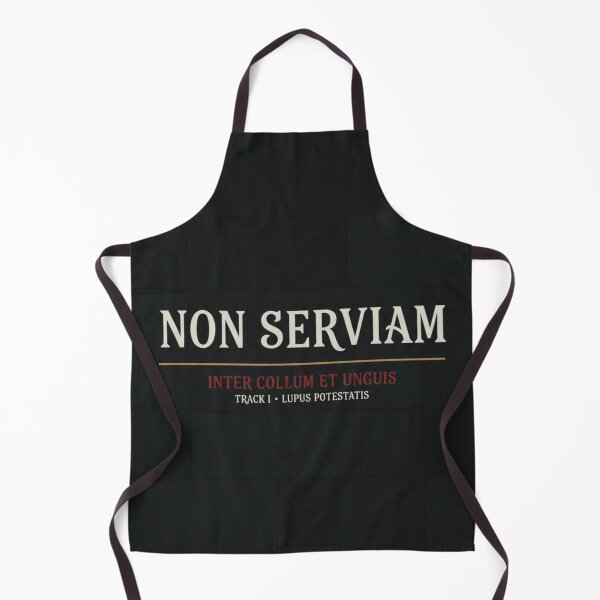 Item preview, Non Serviam Latin Gothic Typography Dark Art designed and sold by GeoWhimsy Studio.