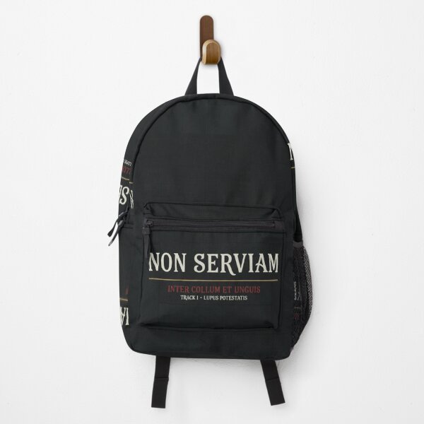 Item preview, Non Serviam Latin Gothic Typography Dark Art designed and sold by GeoWhimsy Studio.