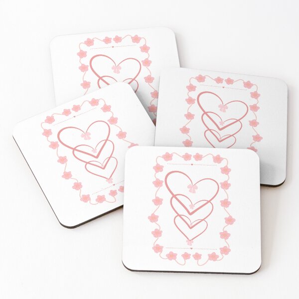 Item preview, Intertwined Hearts Floral Frame Moti designed and sold by Rehnair.
