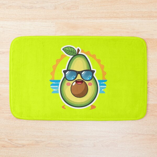 Item preview, Cute Avocado With Sunglasses Summer Vibes Kawaii Fruit Cartoon Aesthetic T-Shirt Sticker designed and sold by Kruti Collection.