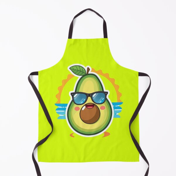 Item preview, Cute Avocado With Sunglasses Summer Vibes Kawaii Fruit Cartoon Aesthetic T-Shirt Sticker designed and sold by Kruti Collection.