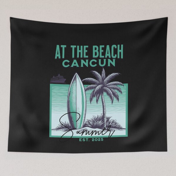 Item preview, Cancun Beach Surfing Cruise Ship Summer Vacation designed and sold by Tsugraf Designs.