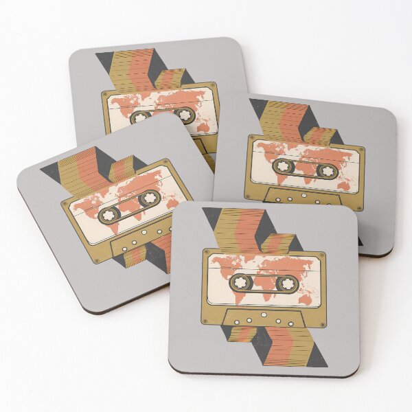 Item preview, Retro World Cassette – Music Without Borders Vintage Design designed and sold by Art-Arcade6.