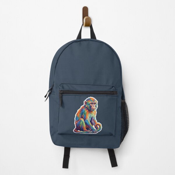 Item preview, Polygonal Sitting Monkey – Relaxed Ape Illustration for Meditation Lovers designed and sold by bsbd-action.